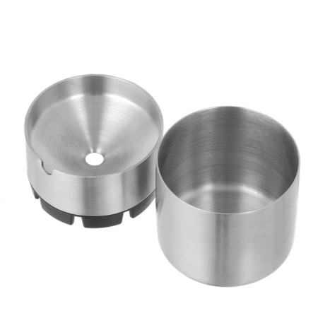 Ashtray for cigarettes and steaks "Light", 7 x 9.4 cm, silver-1