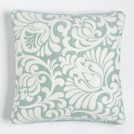Pillowcase decorative Ethel "Patterns" color green 40x40 cm, 100% cotton-1