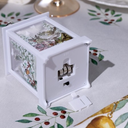 LED figure "White Loth with moose and roe deer" 6.3 × 12 × 6.3 cm, plastic, batteries AG13x3, glow warm white-2