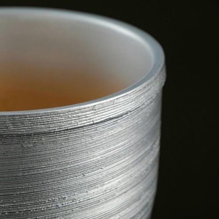 Flower pot "silver" with a pallet, 1.5 l-1