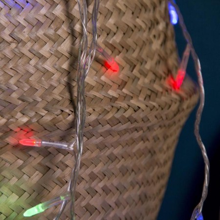 Garland “thread” 5 m with nozzles “needle”, IP20, transparent thread, 50 LED, glow of multi, 8 modes, 220 V-5