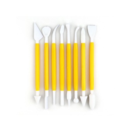 Set of sculpting glasses 8 pcs, plastic tm artfox study-1
