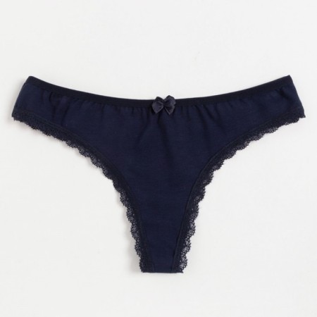 Panties female thongs, blue color, size 48-50 (XL)-9