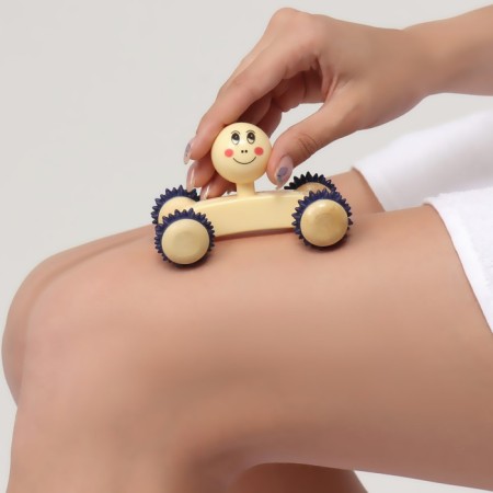 Massage "Muzzle", 10 × 6.5 × 6.5 cm, wooden, 4 wheels, color mix-5