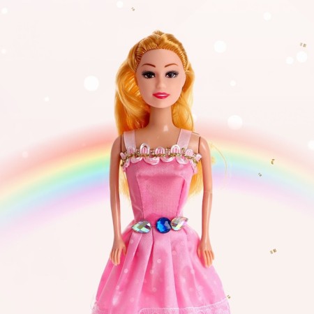 Model doll "Arina" in a dress, mix-1
