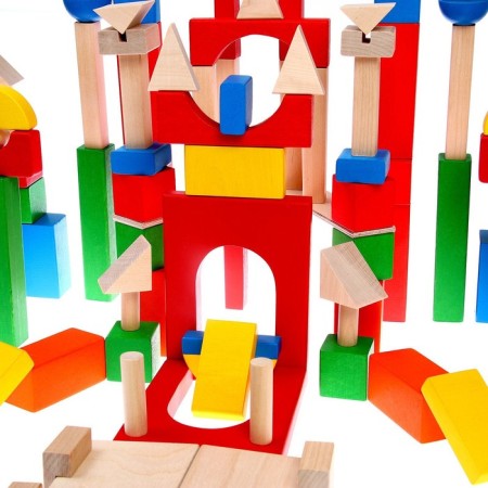Wooden designer "Colorful castle"-15