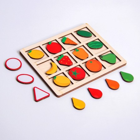 Puzzle. Sorter composite "fruits and vegetables"-1