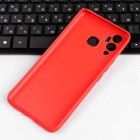 Red Line Ultimate Case, for Infinix Hot 12 Play, silicone, red-2