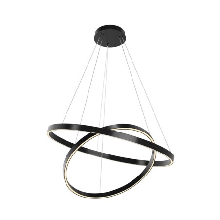 Suspension lamp Maytoni Mod058PL-L74BK, LED, 83 W, 800x800x1340 mm, 2000 lm, black