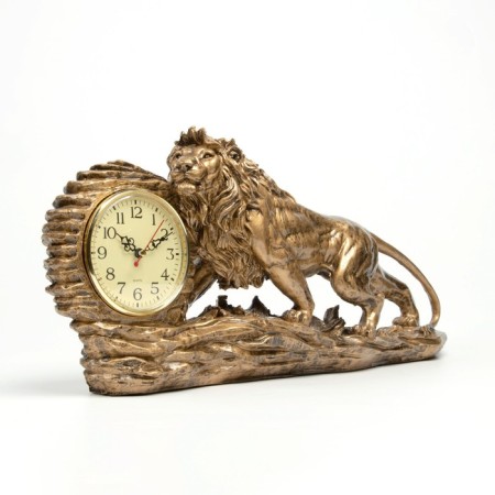 Table clock "Leo", discrete move, D-11 cm, 1AA, 48 x 8.5 x 23.4 cm-1