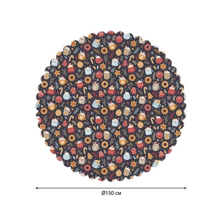 Tables on the table "treats on Christmas", round, Saten, d = 150 cm-1