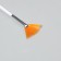 Кисть для дизайна ногтей «Веер», 17,5 см, d - 15 × 25 мм, цвет белый