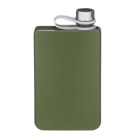 Alcohol flask, stainless steel, gift, army, 270 ml, 9 oz-1