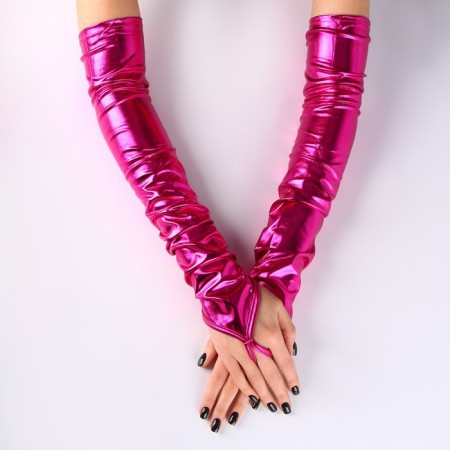Carnival accessory gloves-offers, fuchsia color-1
