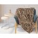 Tiger blanket, size 180x200 cm, brown color