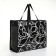 Household bag without fastening, black color