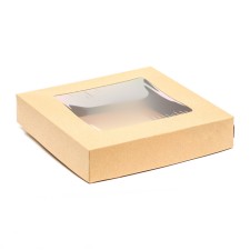 Container for removal, with a window, craft, 20 x 20 x 4 cm, set 10 pcs.