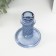 Glass of glass per 1 candle "stream" blue d = 2 cm 10x10x8 cm