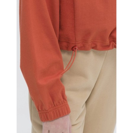Sweatshirt for girls, height 164 cm, terracotta color-3