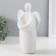 Ceramics candlestick per 1 candle "Angel" d = 3.5 cm white 14x9.5x25 cm