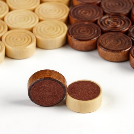 Checkers Wooden Game, D-2.3 cm, mix-6
