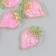 Shaker for the work of acrylic "Strawberry" with glitter 0.5x3x4.2 cm