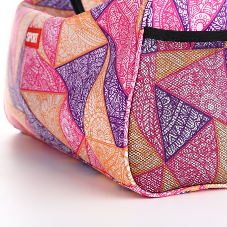 Sports bag, textura, average size, purple color-5