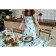 Apron "Ethel" Eucalyptus 60x70cm, 100% cotton, sarzha 190 g/m2