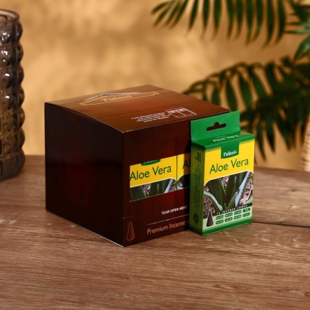 Incense "tulasi" 15 aromacons of aloe vera-1