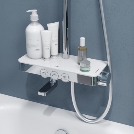 Shower system IDDIS SheLFY SheSBBTI06, tropical shower, shower, brass, chrome-4