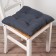 Siddle on a chair with ties - 2pcs. Dolyana col. graphite 40x40 cm, 100% p/e, Gabardin 153 g/m2