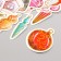 Stickers for creativity "New Year toys" embossing gold set 48 pcs 9x7x0.8 cm