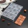 Konfinetta chocolate form “Tiles with rings”, 27.5 × 17.5 × 2.5 cm, 3 cells (15.3 × 7.5x0.8 cm)