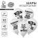 Shar Latex 12 "Happy Birthday", humor, white, set of 50pcs.