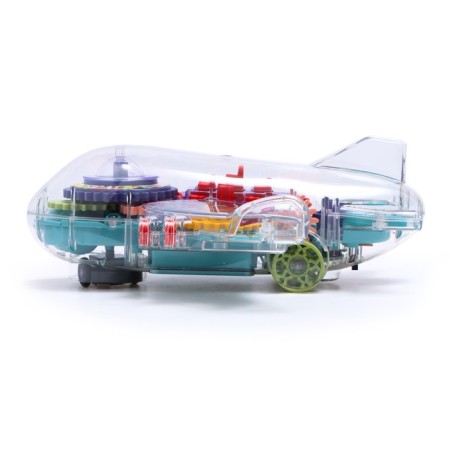 The gear aircraft, light and sound, works from batteries-1