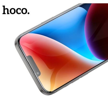 Hoco Protective Glass for iPhone 15, Full-Screen, 0.4 mm, full glue-3