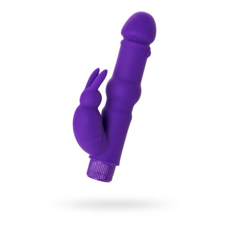 Unrealistic vibrator Toyfa A-Toys, silicone, purple color, 18 cm