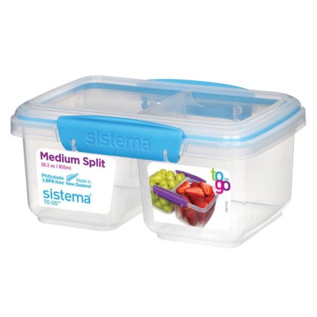 Rectangular two -section container, 835 ml-12