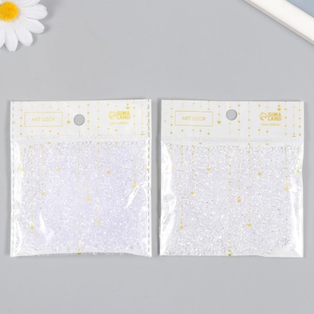 Decor for creativity Plastic "Crystals Transparent" set 20 grams d = 0.12 cm-3