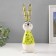 Souvenir Ceramics "Bunning Bunny, peas shirt" yellow-green 10x7.5x30.5 cm
