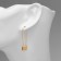Earrings Metal "Pins" classic, color gold