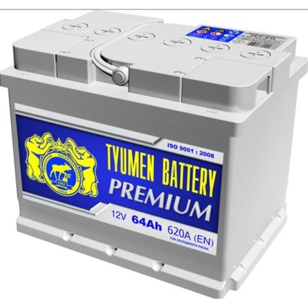 Battery Tyumen 64 Ach 6ST-64L Premium