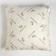 Pillow "Ethel", footing - sheep wool, 70x70 cm, tick