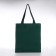 Hooper bag without fastening, from textiles, green/white color