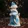 Snow Maiden "Fluffy fur coat with a bow and a flashlight" moves, 30x14 cm, blue