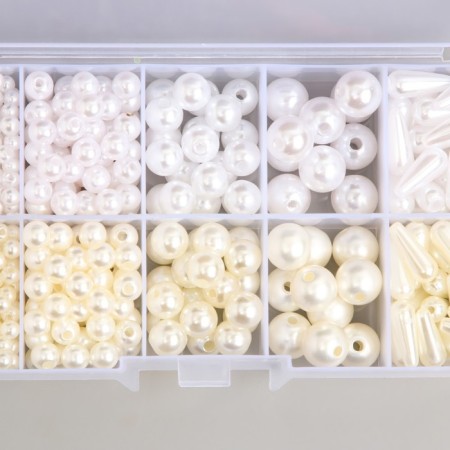 Beads in the box "Pearls" 10 divisions 12.9x6.7x2.2 cm-1