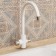 The kitchen mixer Uperwood Quartz UPD-01, with a channel for filtered water, color 01 white