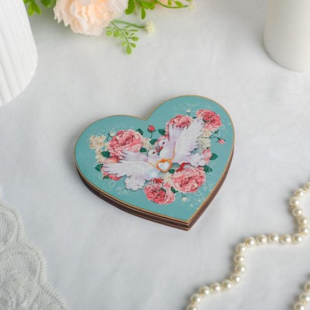 Pigeen rings stand, turquoise, on a magnet-2