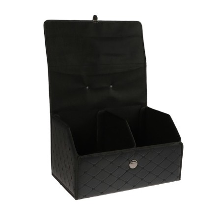 Organizer COFR in trunk, 55 x 30 x 31 cm, eco-leather, black-black-2
