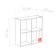 Shelving hinged junior 709x250x709 sonoma oak